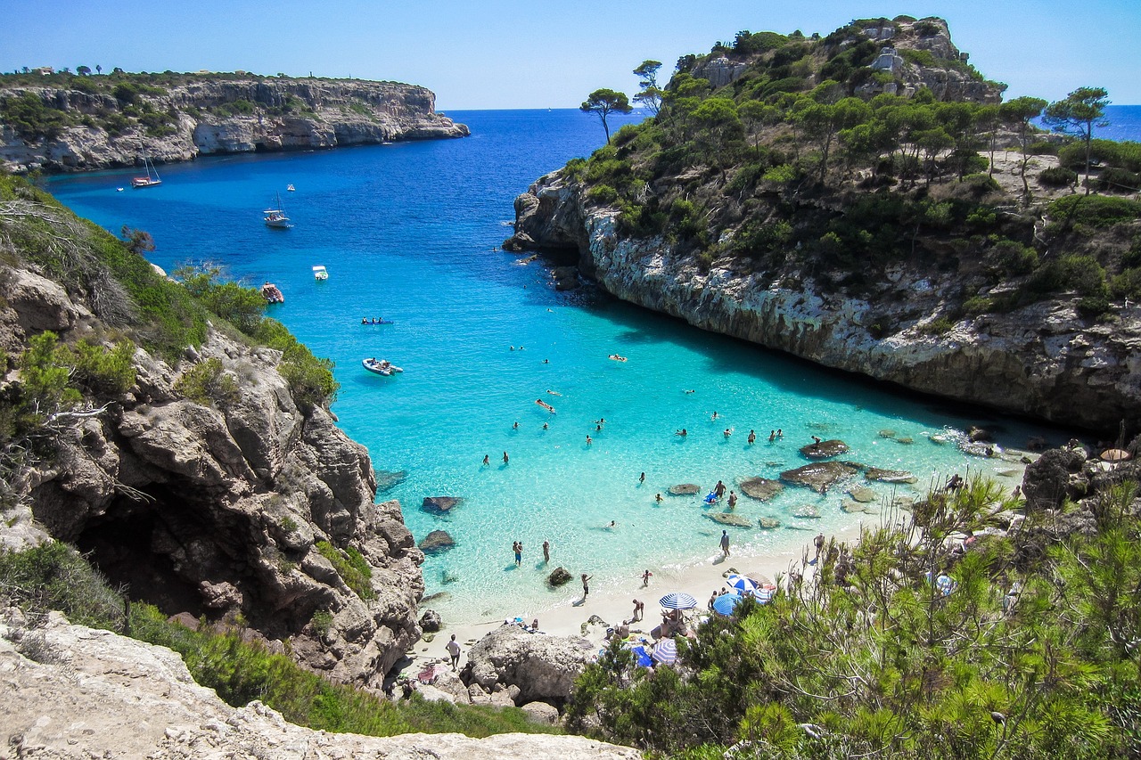 Plage aux Baléares sur l'île de Majorque