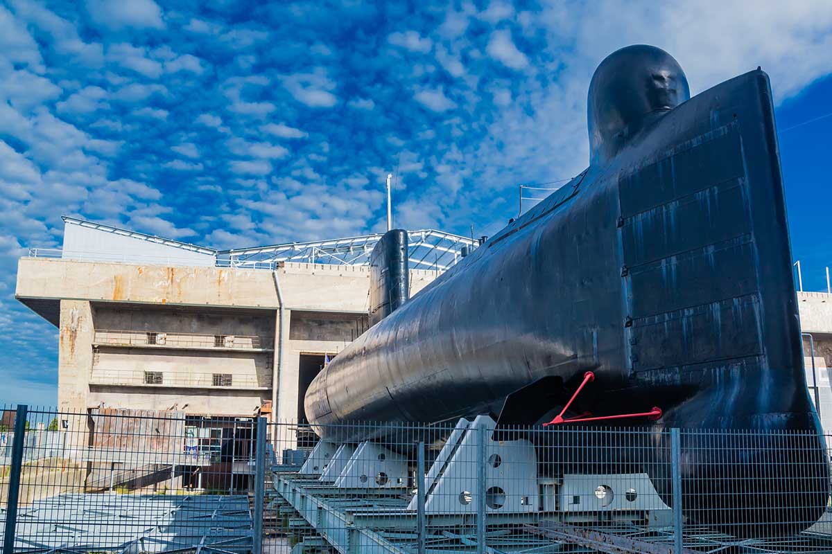 Sous-marin Flore-S645 au musée du Sous Marin de Lorient