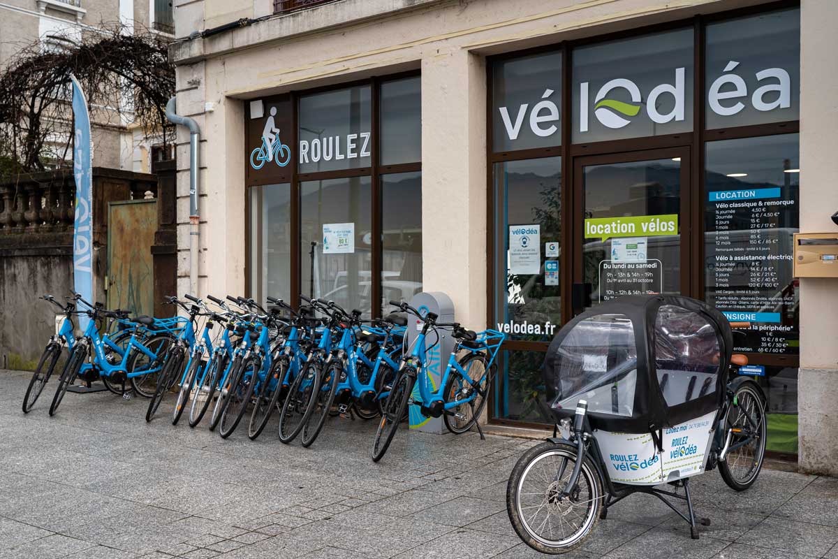Boutique Vélodéa à Aix-les-Bains pour louer un VAE