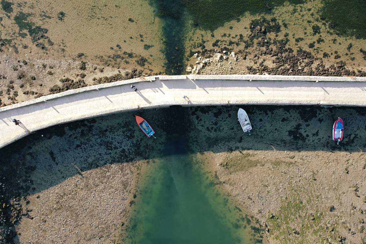 La ria d'Etel, un bras de mer qui s'enfonce dans la terre en Bretagne du sud