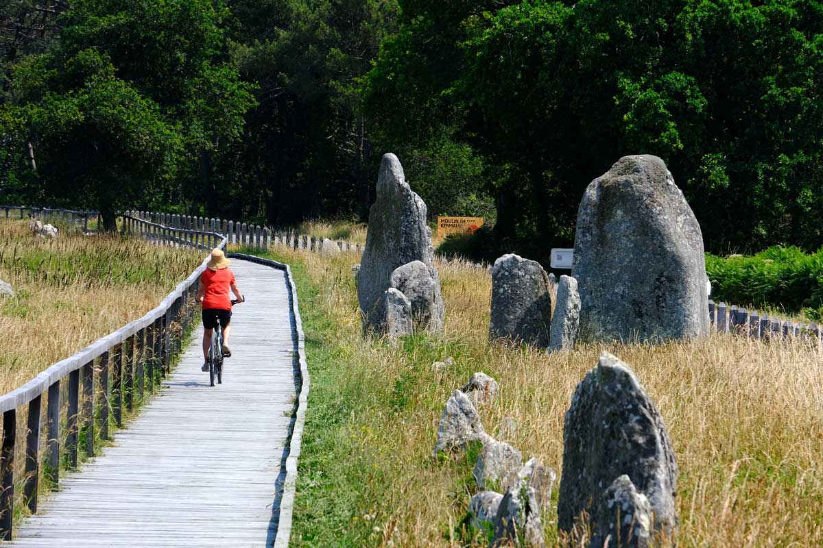 Le vélo est un très bon moyen pour découvrir Carnac