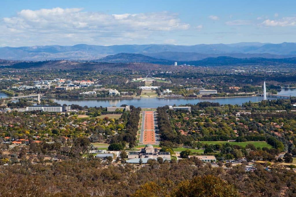 Canberra, la capitale de l'Australie