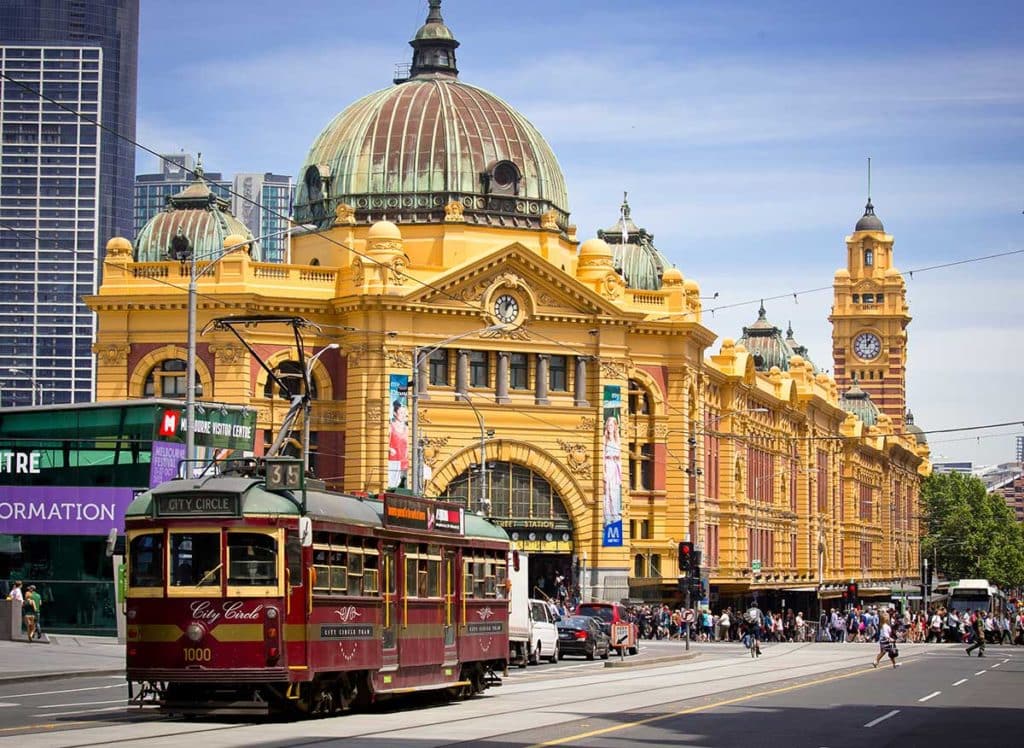 La station emblématique Flinders Street à Melbourne