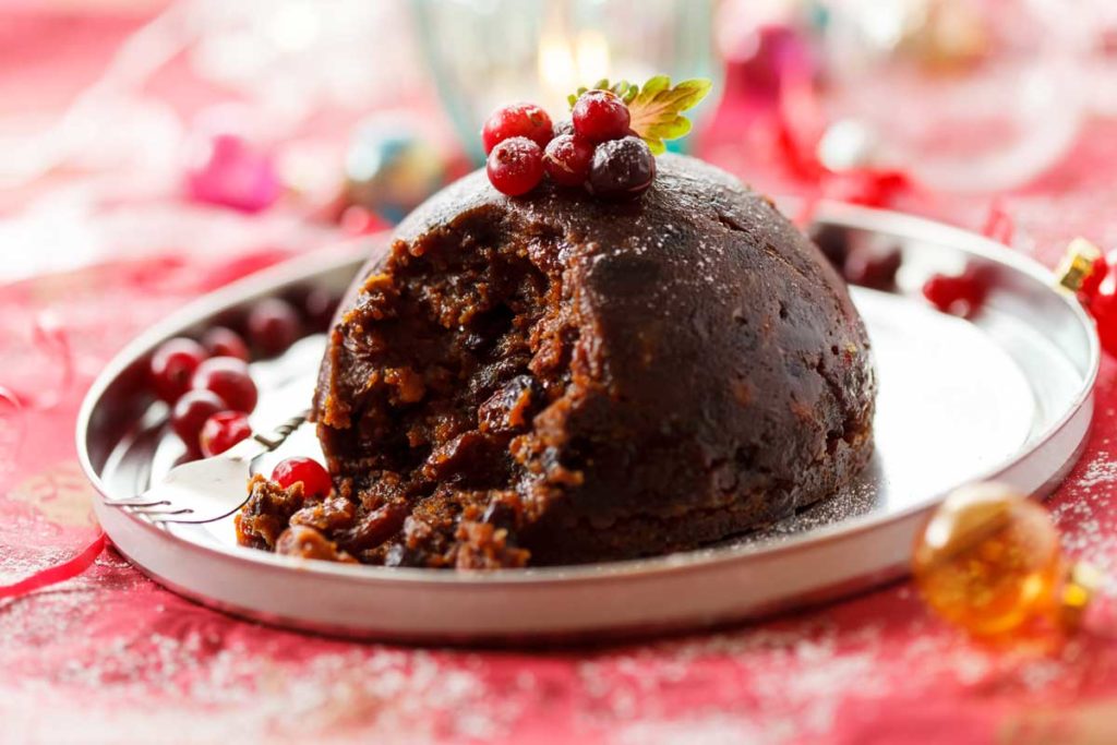 Le christmas pudding traditionnel en Angleterre