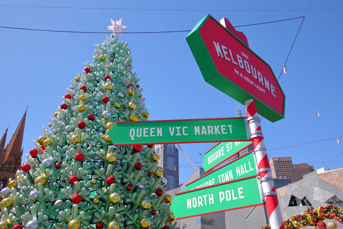 Sapin de Noël à Melbourne